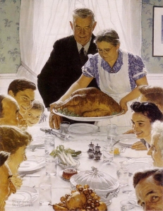 Norman Rockwell's "Freedom from Want" is an iconic illustration of Thanksgivings past. 