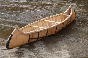 Birch bark canoes were invented by Chippewa craftsmen and were first used by the "Canoe Indians," the Ottawa. Europeans quickly adopted the elegantly designed craft.