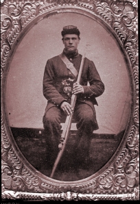 William "Billy" Pooley was a 24 year-old private when he was killed in action at the Battle of Ezra Church outside Atlanta in 1864. (Little White School Museum collection)
