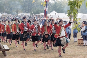 The guys (and sometimes gals) in the 42nd Regiment of Foot—the Black Watch—reenactment are annual participants down at Fort Ouiatinon State Park near Lafayette, Ind. for each year's Feast of the Hunters Moon festival.