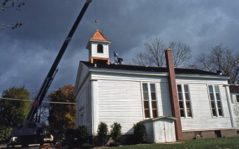 1980 Bell tower in place