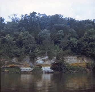 1972 August Fox River bluffs near Wedron